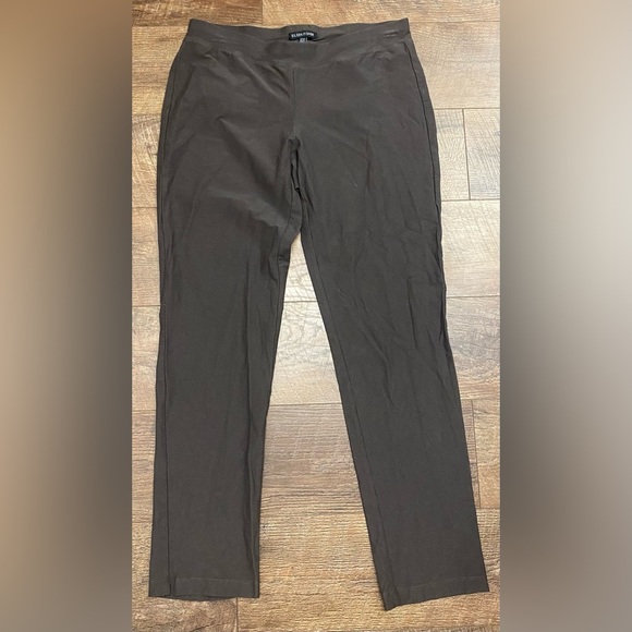 Eileen Fisher Viscose Blend Charcoal Colored Cropped Pants Size Small - Picture 1 of 4